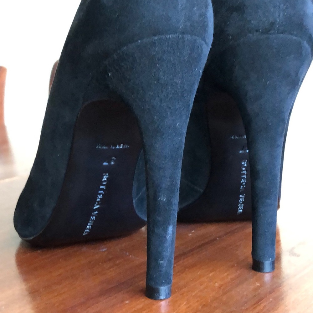 Bottega Veneta black suede flame runway heels - Picture 10 of 12